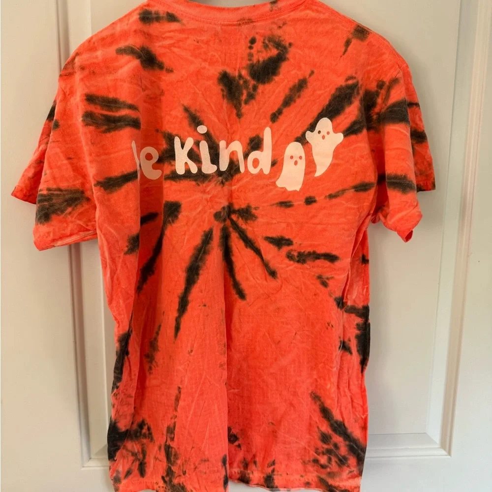 Halloween Pumpkin Tie-Dye Shirt - Picture 2 of 3